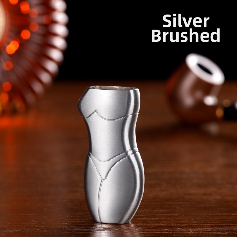 909-J5 Yafeng fémötvözetből készült öngyújtó burkolat, emberi alakú kreatív dizájn, logónyomás elérhető, testreszabás lehetséges, 500 darabos csomag