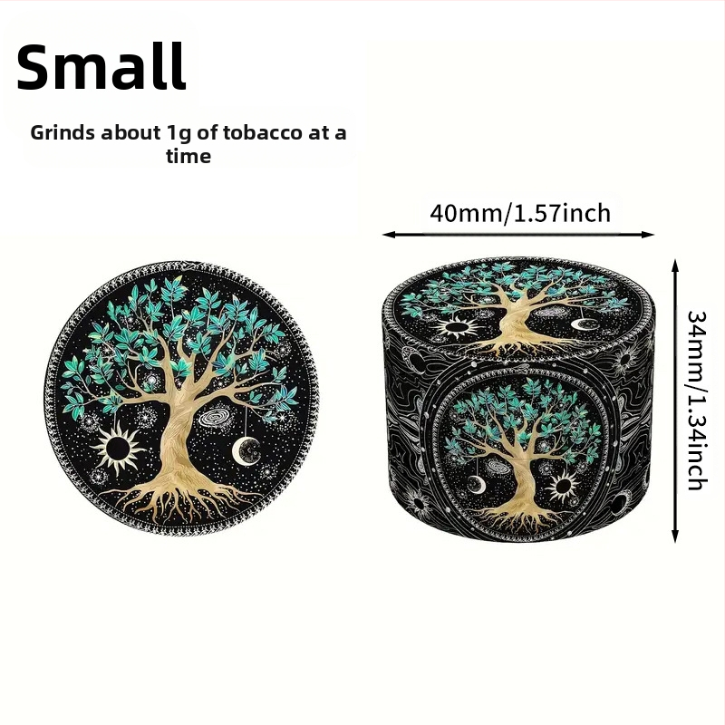 Ručni grinder za bilje, četiri sloja, ručni mlin za začine, kapacitet do 300 ml