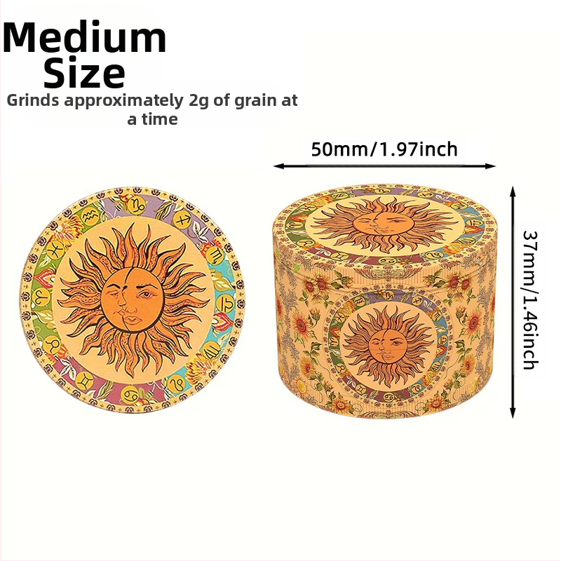 Ručni grinder za bilje, četiri sloja, ručni mlin za začine, kapacitet do 300 ml