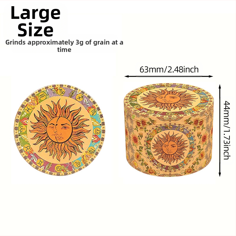 Ručni grinder za bilje, četiri sloja, ručni mlin za začine, kapacitet do 300 ml