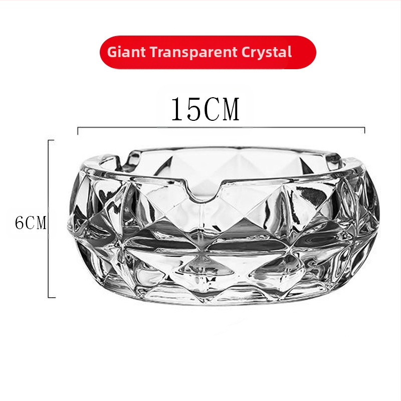 Scrumieră din sticlă cu spațiu de depozitare, stil Nordic ușor lux, origine Anhui