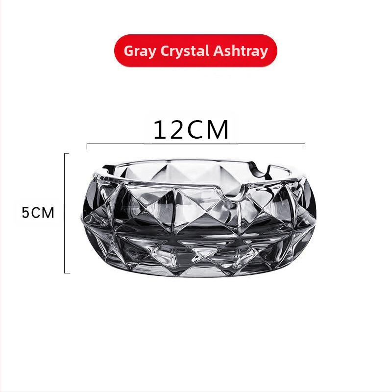 Scrumieră din sticlă cu spațiu de depozitare, stil Nordic ușor lux, origine Anhui