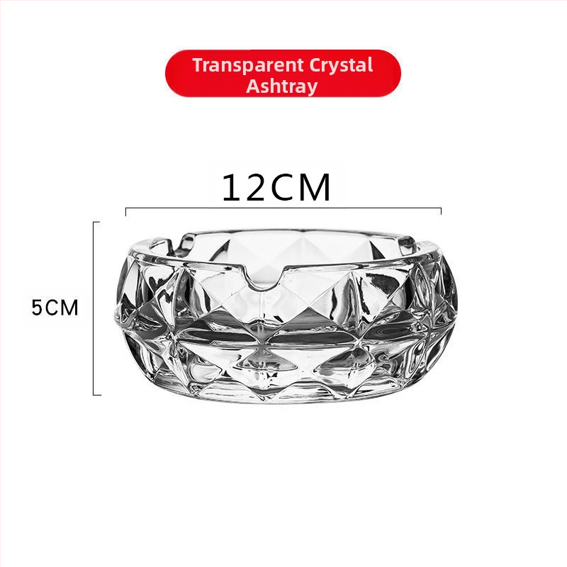 Scrumieră din sticlă cu spațiu de depozitare, stil Nordic ușor lux, origine Anhui