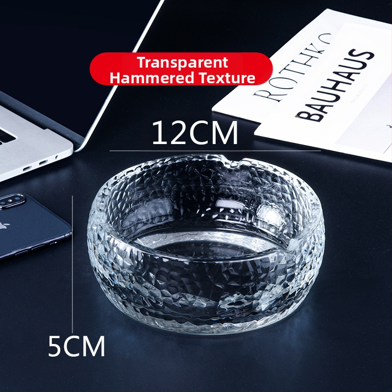 Scrumieră din sticlă cu spațiu de depozitare, stil Nordic ușor lux, origine Anhui