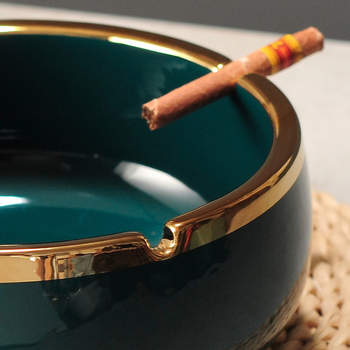 Κεραμικό τασάκι, Νέο κινεζικό στυλ διακόσμησης για το σπίτι, διακοσμητικό για τραπεζάκι καφέ/γραφείου, διαθεσιμότητα προσαρμογής — Pottery Exhibition (Home Accessories)