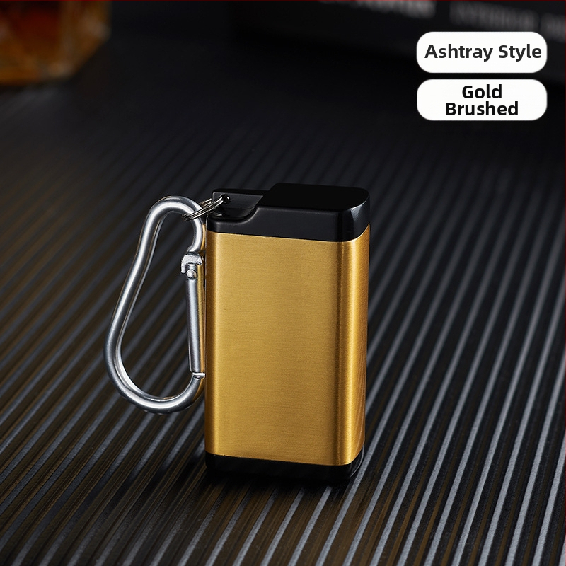 Prijenosna kutija za cigarete od cinkovog legura sa pepelnikom i kopčom za ključeve; prostor za pohranu; otisak logotipa; prilagodba i privatna oznaka