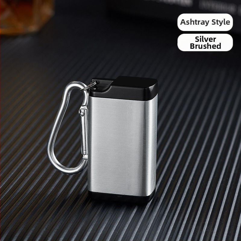Prijenosna kutija za cigarete od cinkovog legura sa pepelnikom i kopčom za ključeve; prostor za pohranu; otisak logotipa; prilagodba i privatna oznaka
