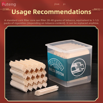 Φίλτρο σωλήνα από briar ξύλο με ενσωματωμένο ξύλινο φίλτρο, επαναχρησιμοποιούμενο, Forten, Zhejiang