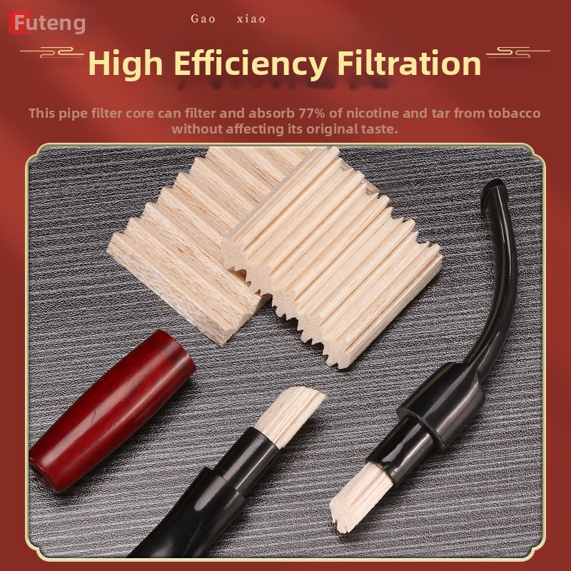 Filtr za pipu od briar drveta s ugrađenim drvenim filtrom, višekratna upotreba, Forten, Zhejiang