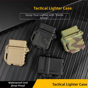Univerzalno taktičko kućište za zapaljačicu za vanjsku upotrebu — vodootporno, otporno na pad, s unutarnjim ZP mehanizmom, plastična konstrukcija, prilagodljiva obrada