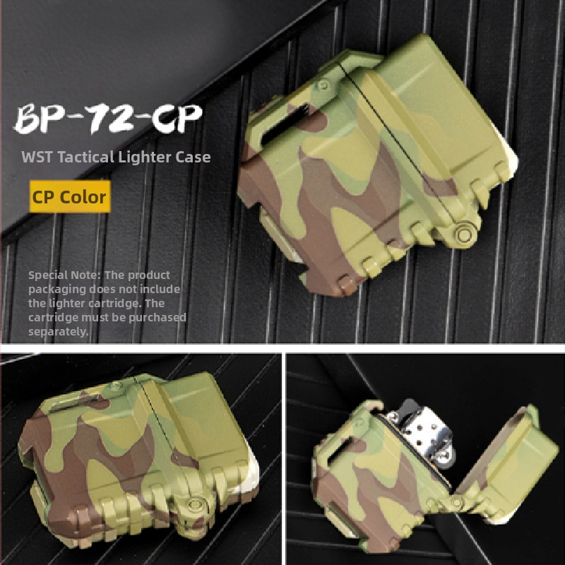 Univerzalno taktičko kućište za zapaljačicu za vanjsku upotrebu — vodootporno, otporno na pad, s unutarnjim ZP mehanizmom, plastična konstrukcija, prilagodljiva obrada