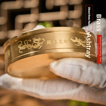 Τασάκι από χαλκό για γραφείο — σύγχρονος μινιμαλιστικός σχεδιασμός για οικία, γραφείο και ξενοδοχεία