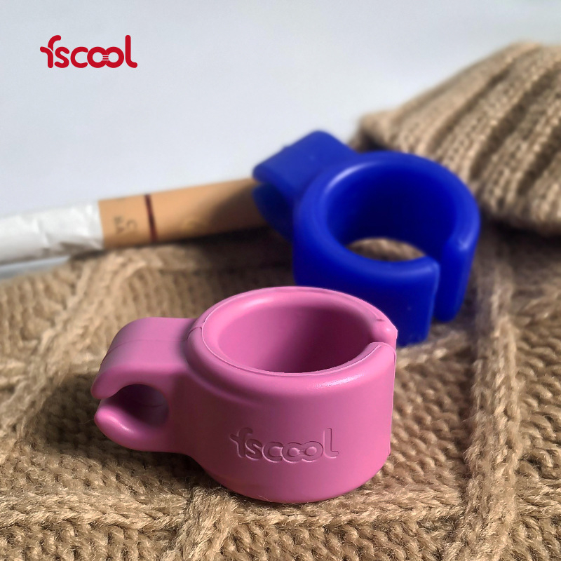 Silikonaski prsten držač cigareta – prstenast alat za pušenje, moguć ispis logotipa, 500 komada po kutiji, mogućnost prilagodbe