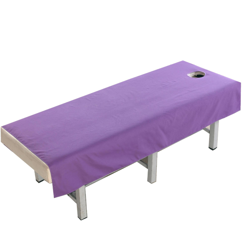 Navlaka za masažnu postel u kozmetičkom salonu — vodootporna, otporna na ulje, s otvorima i laminiranim slojem za sprječavanje propuštanja