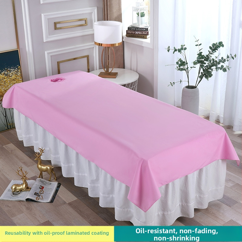 Navlaka za masažnu postel u kozmetičkom salonu — vodootporna, otporna na ulje, s otvorima i laminiranim slojem za sprječavanje propuštanja