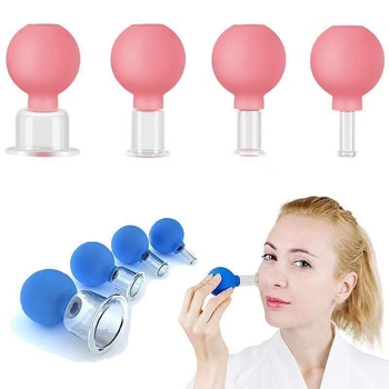 Лицево вендузно устройство с 6 пластмасови чаши и вендуза топка, 58 г