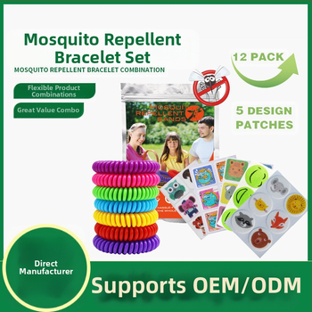 Narukvica protiv komaraca od umjetne kože, unisex, prirodan i jednostavan stil, mogućnost prilagodbe, pojedinačno pakiranje, s logotipom