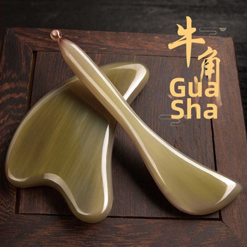 Гуаша дъска от рог за лице и тяло – масажен инструмент за повдигане на лицето, универсална употреба