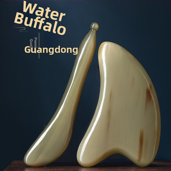 Гуаша дъска от рог за лице и тяло – масажен инструмент за повдигане на лицето, универсална употреба