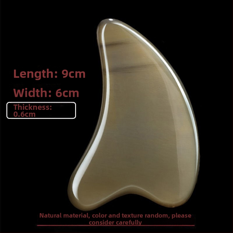 Гуаша дъска от рог за лице и тяло – масажен инструмент за повдигане на лицето, универсална употреба