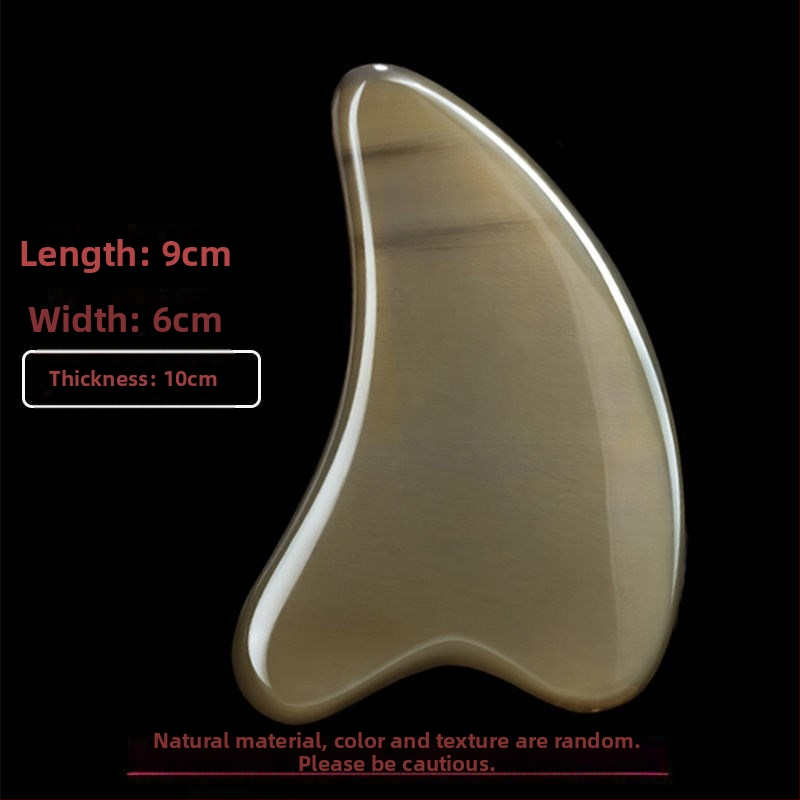 Гуаша дъска от рог за лице и тяло – масажен инструмент за повдигане на лицето, универсална употреба