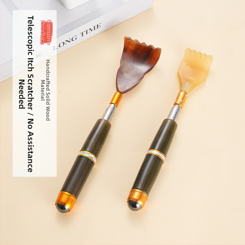 Ξύλινος/μπαμπού χτένισμα για την πλάτη σε σχήμα κέρατος με αναδιπλούμενο, φορητό σχεδιασμό