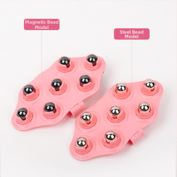 Масажор със седем стоманени топчета – ръчно месене на корем, талия, гръб, ръце и крака