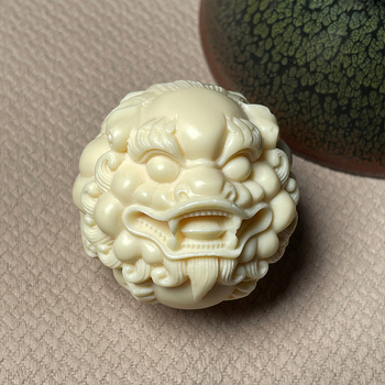 Pixiu φορητή μπάλα γυμναστικής με σκάλισμα φρούτου ελεφαντόδοντου, κινεζικού στυλ