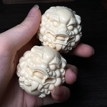 Pixiu φορητή μπάλα γυμναστικής με σκάλισμα φρούτου ελεφαντόδοντου, κινεζικού στυλ