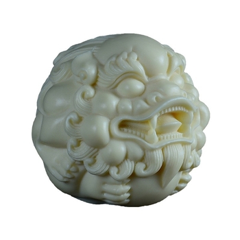 Pixiu φορητή μπάλα γυμναστικής με σκάλισμα φρούτου ελεφαντόδοντου, κινεζικού στυλ