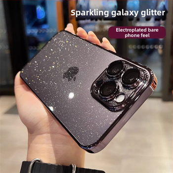 Kućište za iPhone od PC materijala s elektroplatnim završnim slojem, zaštita od pada, kompatibilno s iPhone 12, 13, 14 i 12 Pro