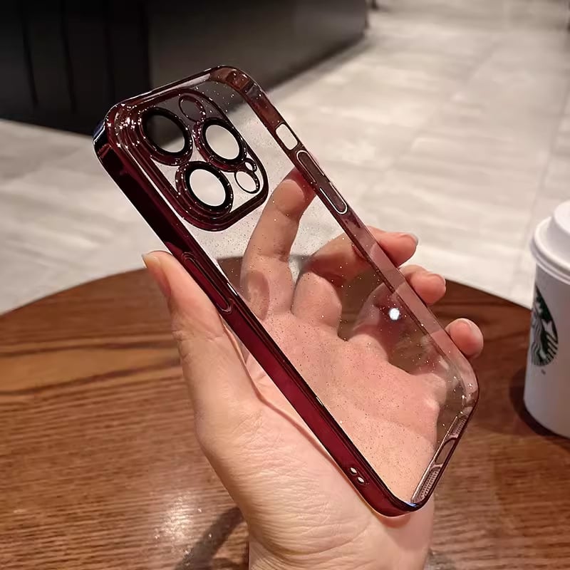 Kućište za iPhone od PC materijala s elektroplatnim završnim slojem, zaštita od pada, kompatibilno s iPhone 12, 13, 14 i 12 Pro