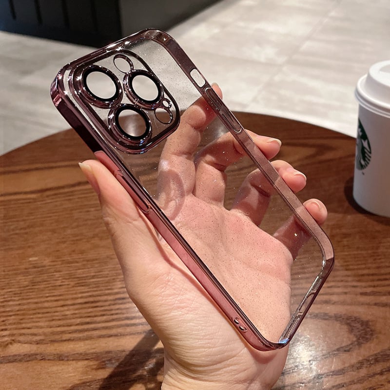 Kućište za iPhone od PC materijala s elektroplatnim završnim slojem, zaštita od pada, kompatibilno s iPhone 12, 13, 14 i 12 Pro