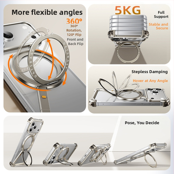 Θήκη κινητού με μεταλλικό πλαίσιο και μαγνητική βάση για Apple iPhone 17 Pro Max — Κατασκευή CNC, Διαχείριση θερμότητας, Αντοχή σε πτώσεις, Διαθέσιμη παραμετροποίηση