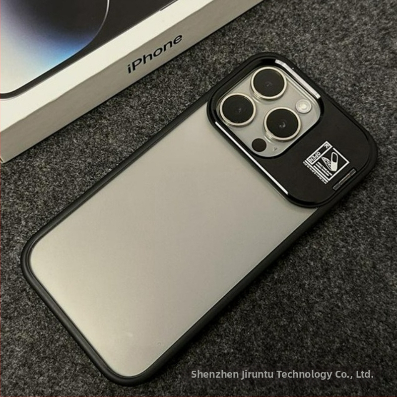 iPhone 14 Pro Max korpuss ar saliekamu statīvu un MagSafe magnētisko piesaisti, materiāls PC, izturīgs pret triecieniem, pret pirkstu nospiedumiem