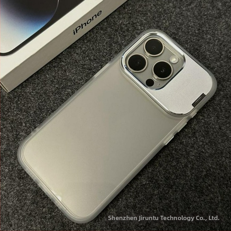 iPhone 14 Pro Max korpuss ar saliekamu statīvu un MagSafe magnētisko piesaisti, materiāls PC, izturīgs pret triecieniem, pret pirkstu nospiedumiem