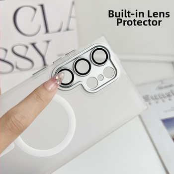 Θήκη Samsung S25 Ultra με ματ PC και μαγνητική ασπίδα — ανθεκτική σε πτώσεις, προστασία από αποτυπώματα, πλήρης κάλυψη, παραμετροποίηση