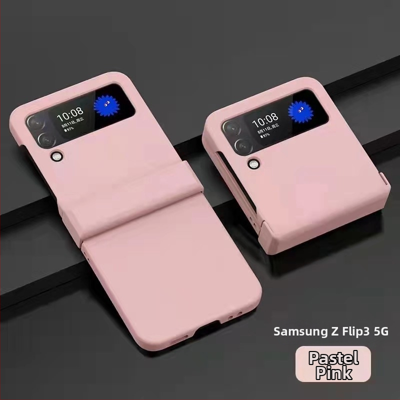 Obal pre Samsung Galaxy Z Fold3 a Z Flip5 – troj dielny PC kryt s dojmom kože, lisovanie plastu, odolný voči opotrebeniu, proti pádu, proti otlačkom prstov