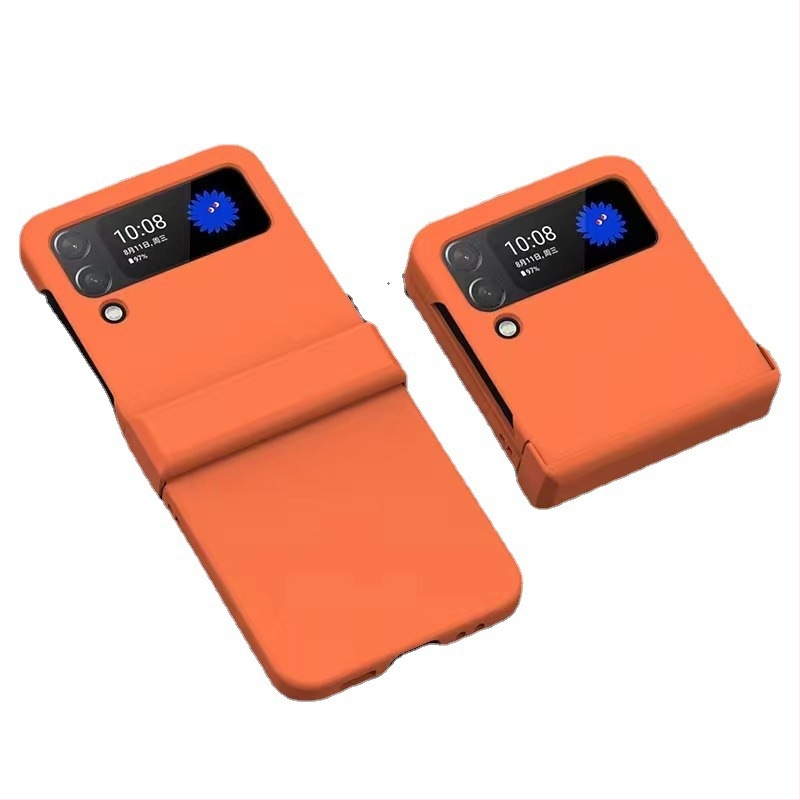 Obal pre Samsung Galaxy Z Fold3 a Z Flip5 – troj dielny PC kryt s dojmom kože, lisovanie plastu, odolný voči opotrebeniu, proti pádu, proti otlačkom prstov