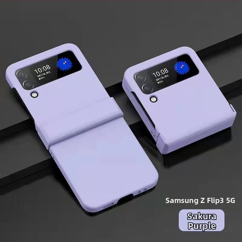 Samsung Galaxy Z Fold3 un Z Flip5 aizsargkārta – trīsdaļīgs PC korpuss ar ādas sajūtu, plastmasas liešana, izturīgs pret nolietojumu, drošība pret kritieniem, pret pirkstu nospiedumiem