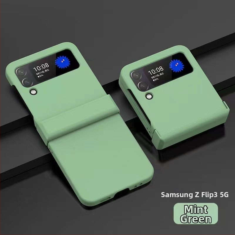 Samsung Galaxy Z Fold3 un Z Flip5 aizsargkārta – trīsdaļīgs PC korpuss ar ādas sajūtu, plastmasas liešana, izturīgs pret nolietojumu, drošība pret kritieniem, pret pirkstu nospiedumiem