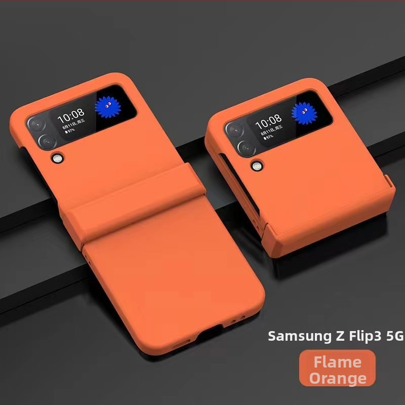 Samsung Galaxy Z Fold3 un Z Flip5 aizsargkārta – trīsdaļīgs PC korpuss ar ādas sajūtu, plastmasas liešana, izturīgs pret nolietojumu, drošība pret kritieniem, pret pirkstu nospiedumiem