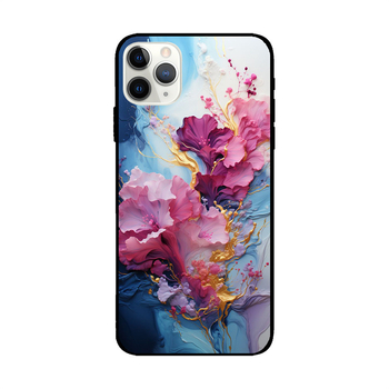 Θήκη iPhone 14 Pro Max με σχέδιο λουλουδιών σε ελαιογραφία, ματ TPU, ζωγραφισμένη επιφάνεια, προστασία από πτώσεις, δυνατότητα εξατομίκευσης