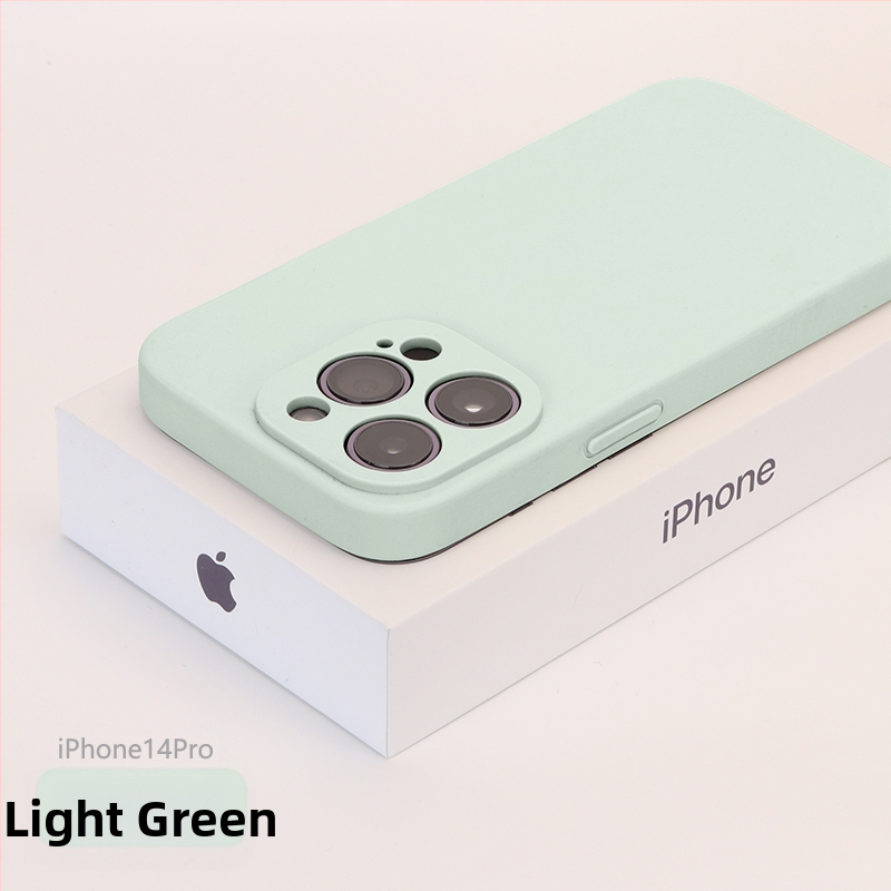 Carcasă de telefon cu acoperire completă a obiectivului, anti-cădere, construcție cu lichid, pentru seria iPhone 13/14