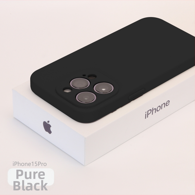 Carcasă de telefon cu acoperire completă a obiectivului, anti-cădere, construcție cu lichid, pentru seria iPhone 13/14