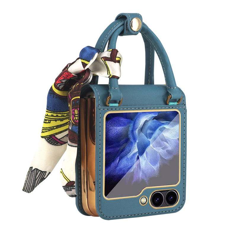 Θήκη κινητού για Samsung Z Flip6/5 — PC+Δέρμα, Χύτευση με έγχυση, Προστασία κατά πτώσεων, Προσαρμόσιμη μόδα