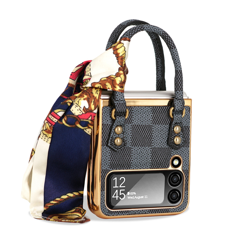 Θήκη κινητού για Samsung Z Flip6/5 — PC+Δέρμα, Χύτευση με έγχυση, Προστασία κατά πτώσεων, Προσαρμόσιμη μόδα