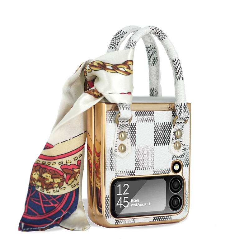 Θήκη κινητού για Samsung Z Flip6/5 — PC+Δέρμα, Χύτευση με έγχυση, Προστασία κατά πτώσεων, Προσαρμόσιμη μόδα