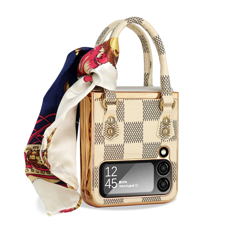 Θήκη κινητού για Samsung Z Flip6/5 — PC+Δέρμα, Χύτευση με έγχυση, Προστασία κατά πτώσεων, Προσαρμόσιμη μόδα