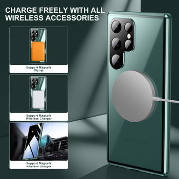 Калъф за Samsung S25U/S24FE с алуминиева и стъклена конструкция, CNC обработка, удароустойчив и износоустойчив